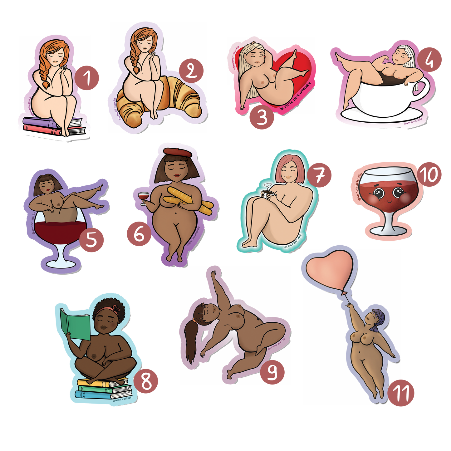 5 autocollants pour le prix de 4