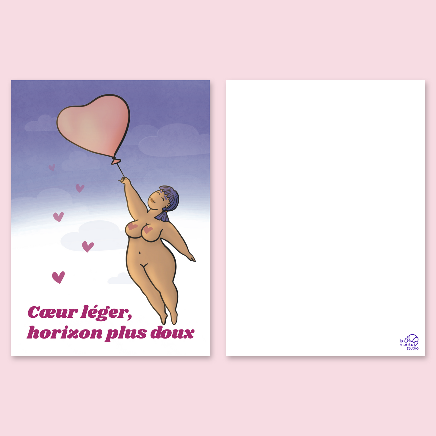 Carte "Cœur léger, horizon plus doux"