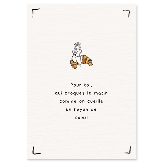 Carte "Rayon de soleil"