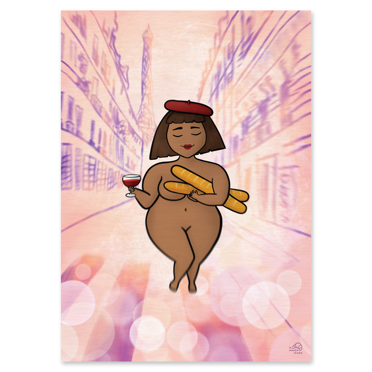 Illustration A4 - La Vie en rouge