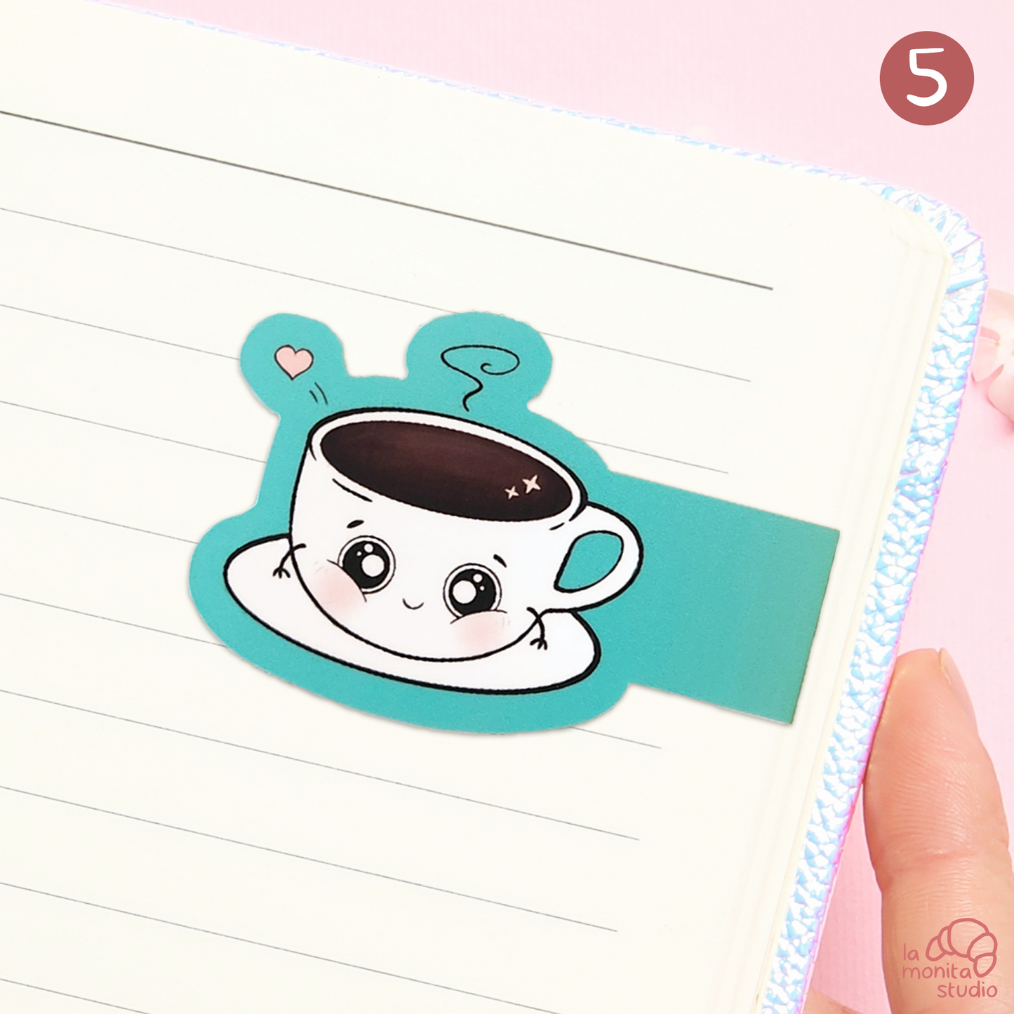 Lot de 3 marque‑pages magnétiques au choix