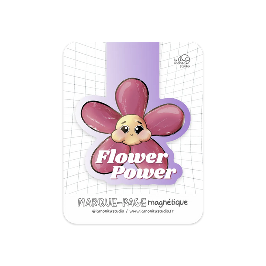 Marque-page magnétique Flower Power (n°13)
