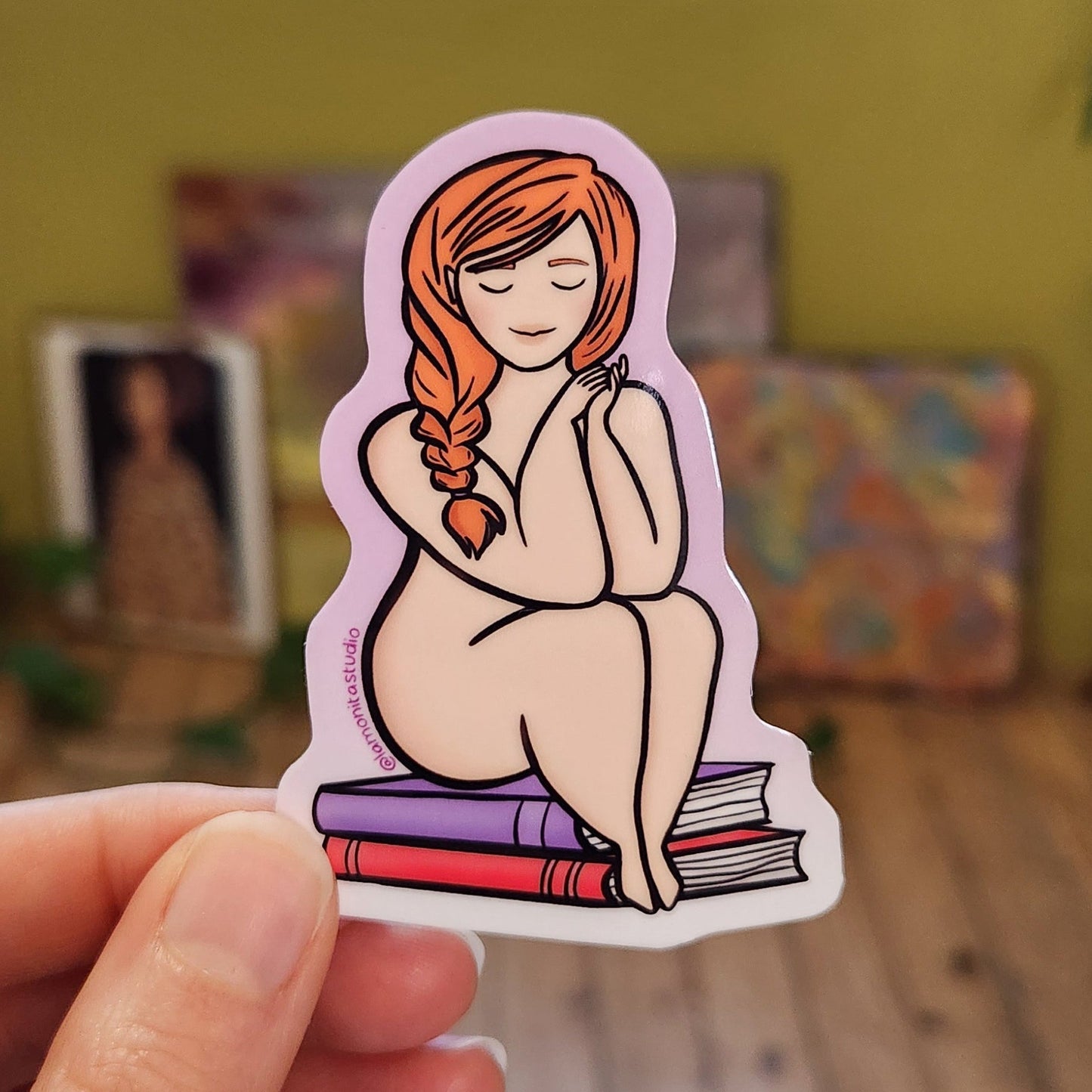 Autocollant n°1 - Camille et ses livres