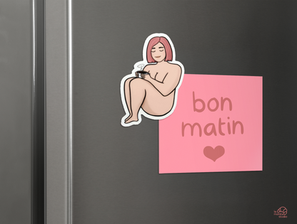 Aimant n°6 - Lola et son café