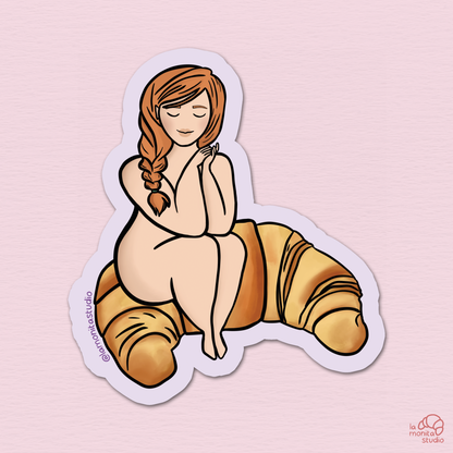 Autocollant n°2 - Camille et son croissant