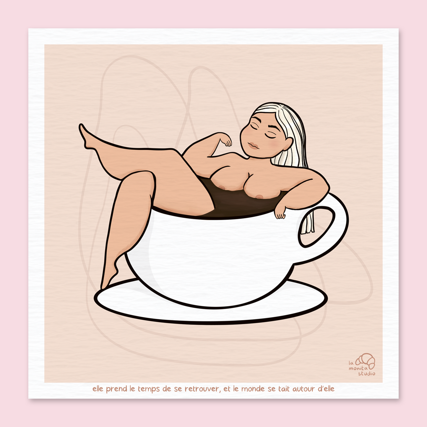Illustration - Elle prend le temps de se retrouver, et le monde se tait autour d’elle