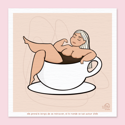 Illustration - Elle prend le temps de se retrouver, et le monde se tait autour d’elle