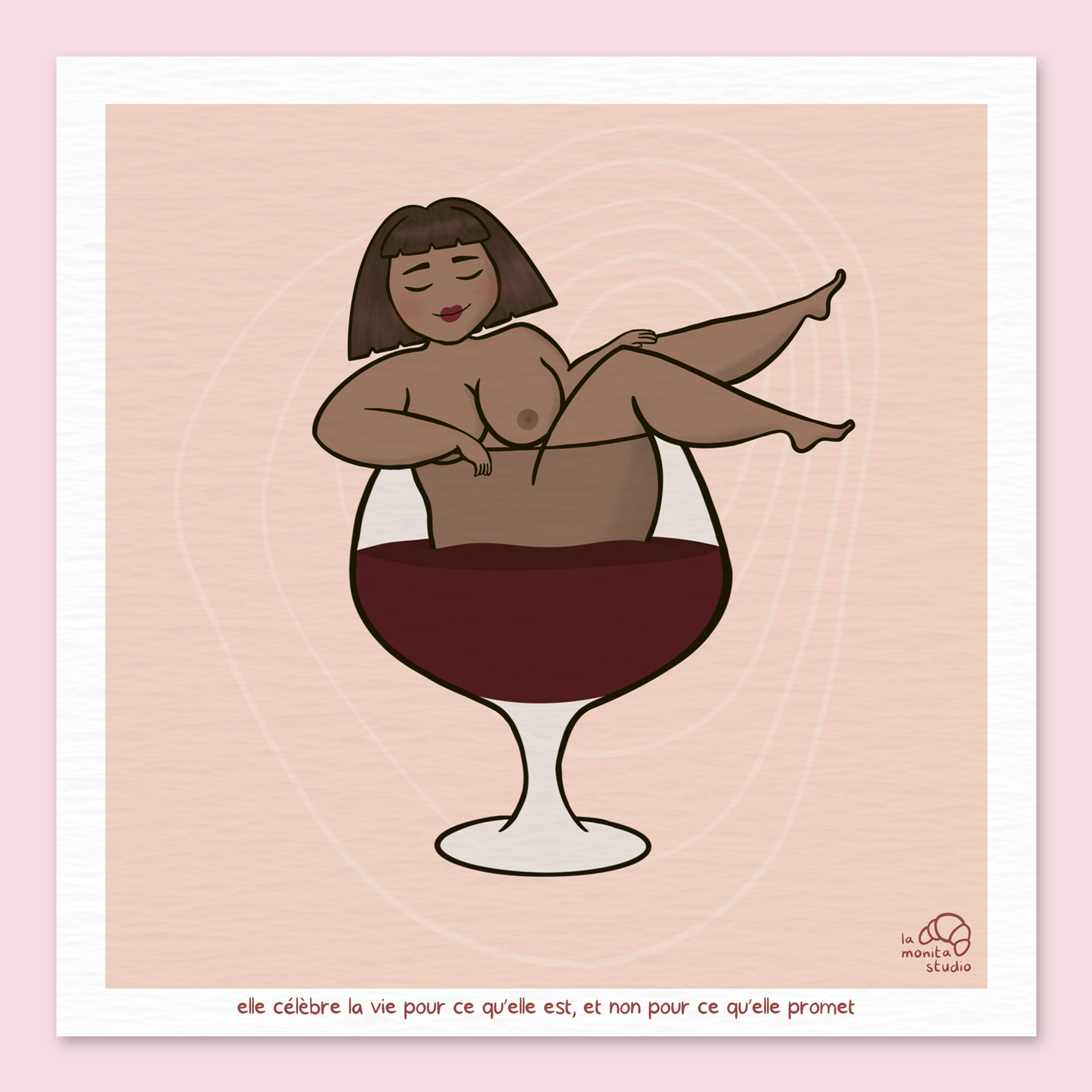 Illustration - Elle célèbre la vie pour ce qu'elle est, et non pour ce qu'elle promet