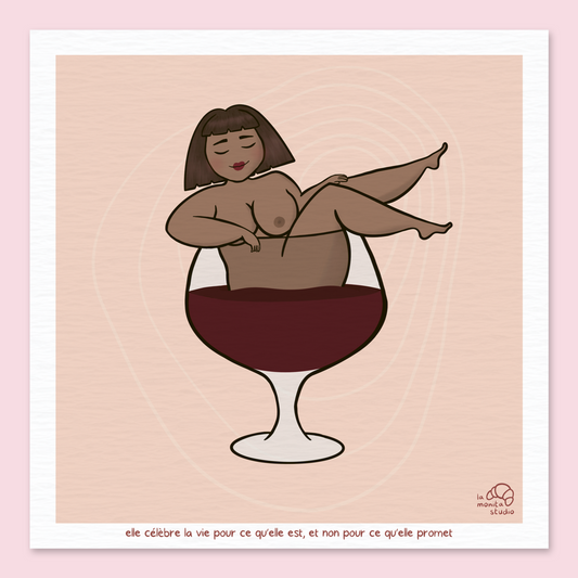 Illustration - Elle célèbre la vie pour ce qu'elle est, et non pour ce qu'elle promet