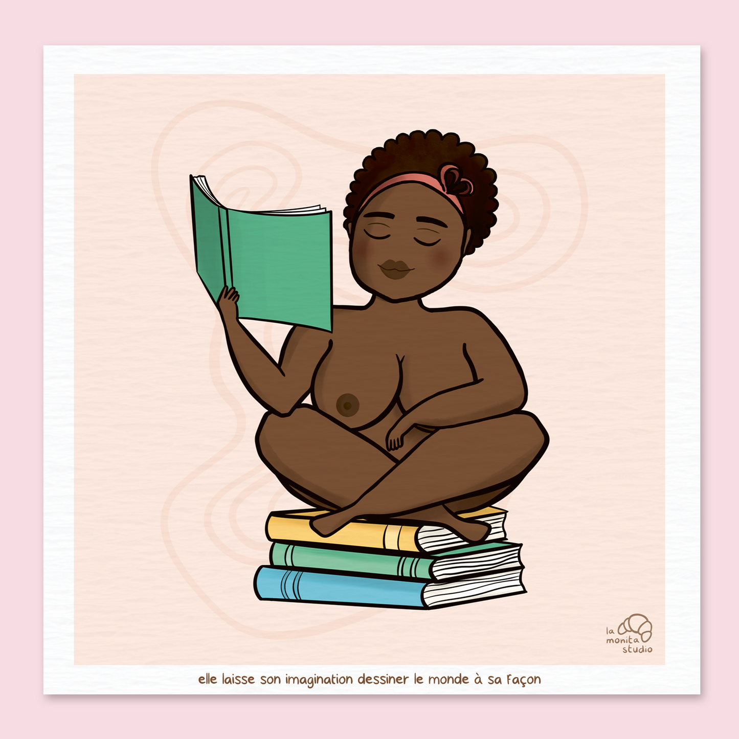 Illustration - Elle laisse son imagination dessiner le monde à sa façon