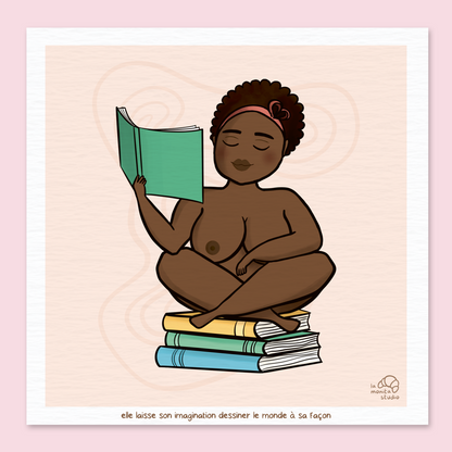 Illustration - Elle laisse son imagination dessiner le monde à sa façon