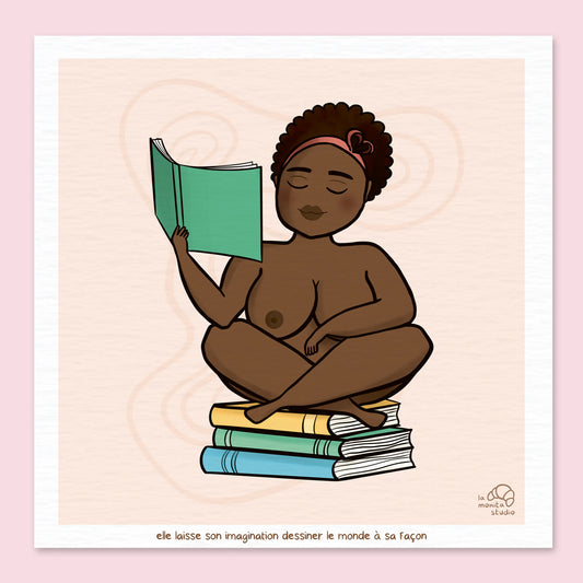Illustration "Elle laisse son imagination"