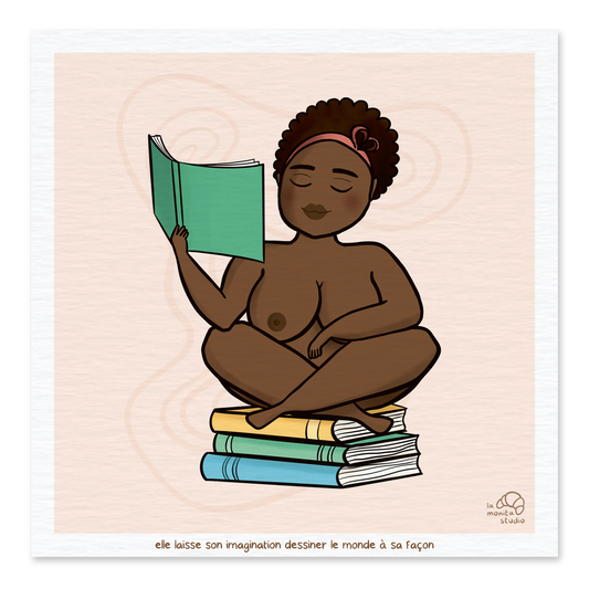 Illustration "Elle laisse son imagination"
