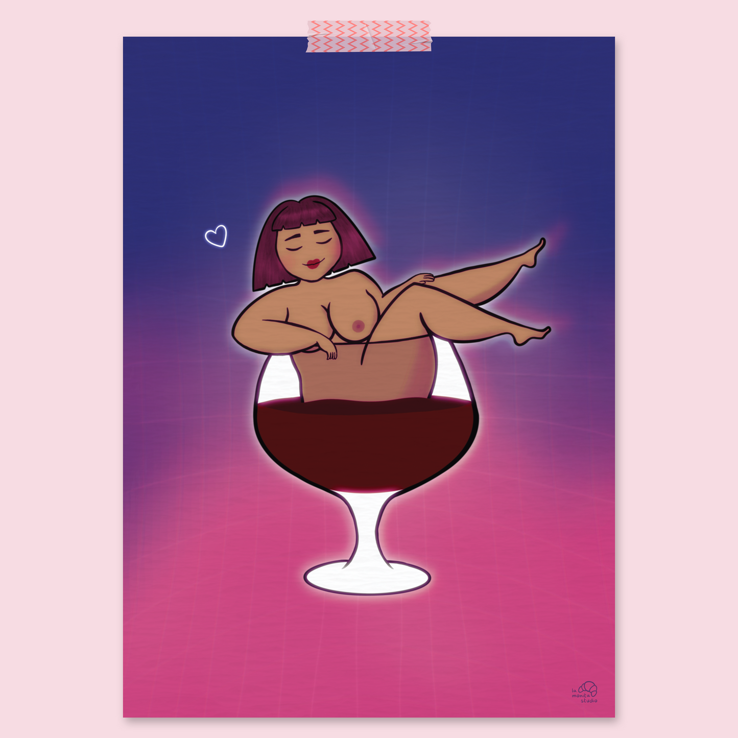 Illustration A4 - Bain de Rouge