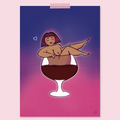 Illustration A4 - Bain de Rouge