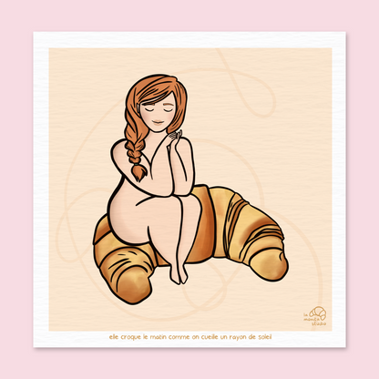 Illustration - Elle croque le matin comme on cueille un rayon de soleil