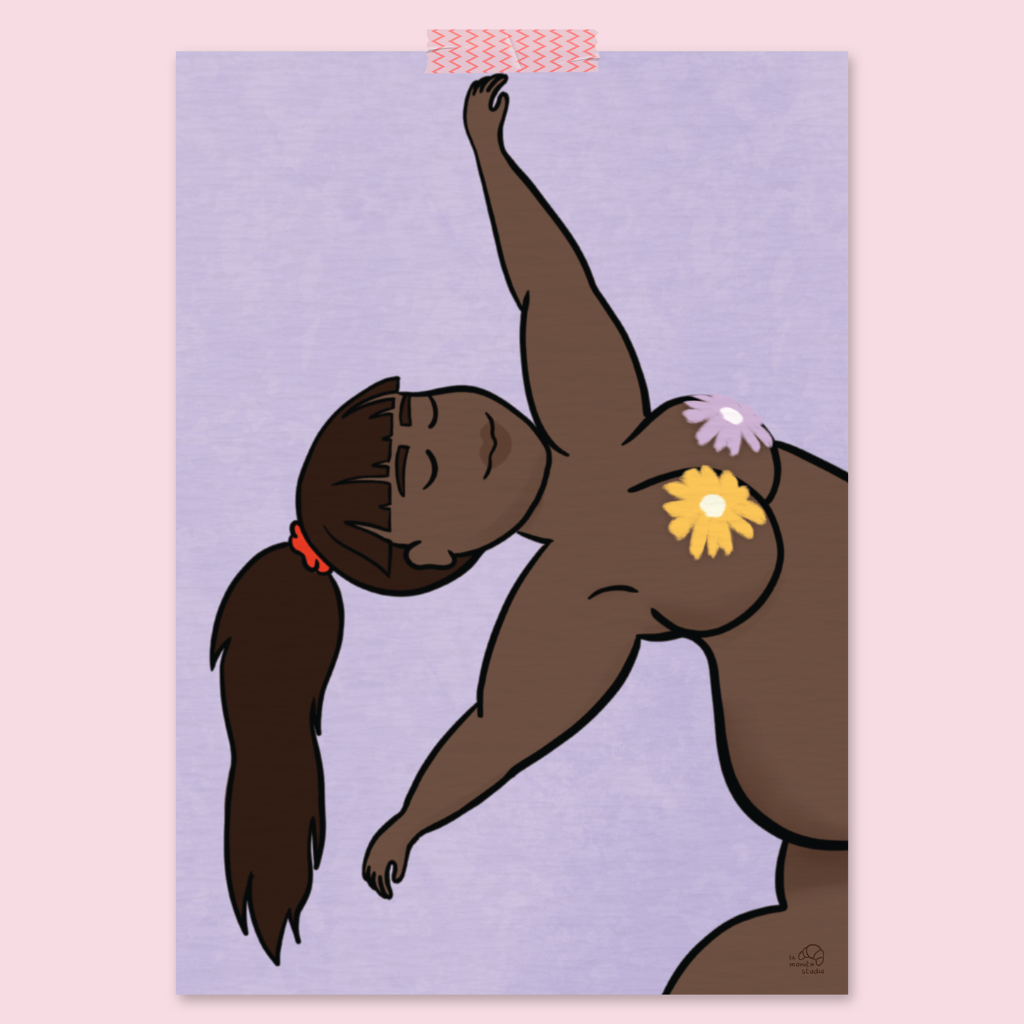 Illustration A4 - Libre comme les fleurs