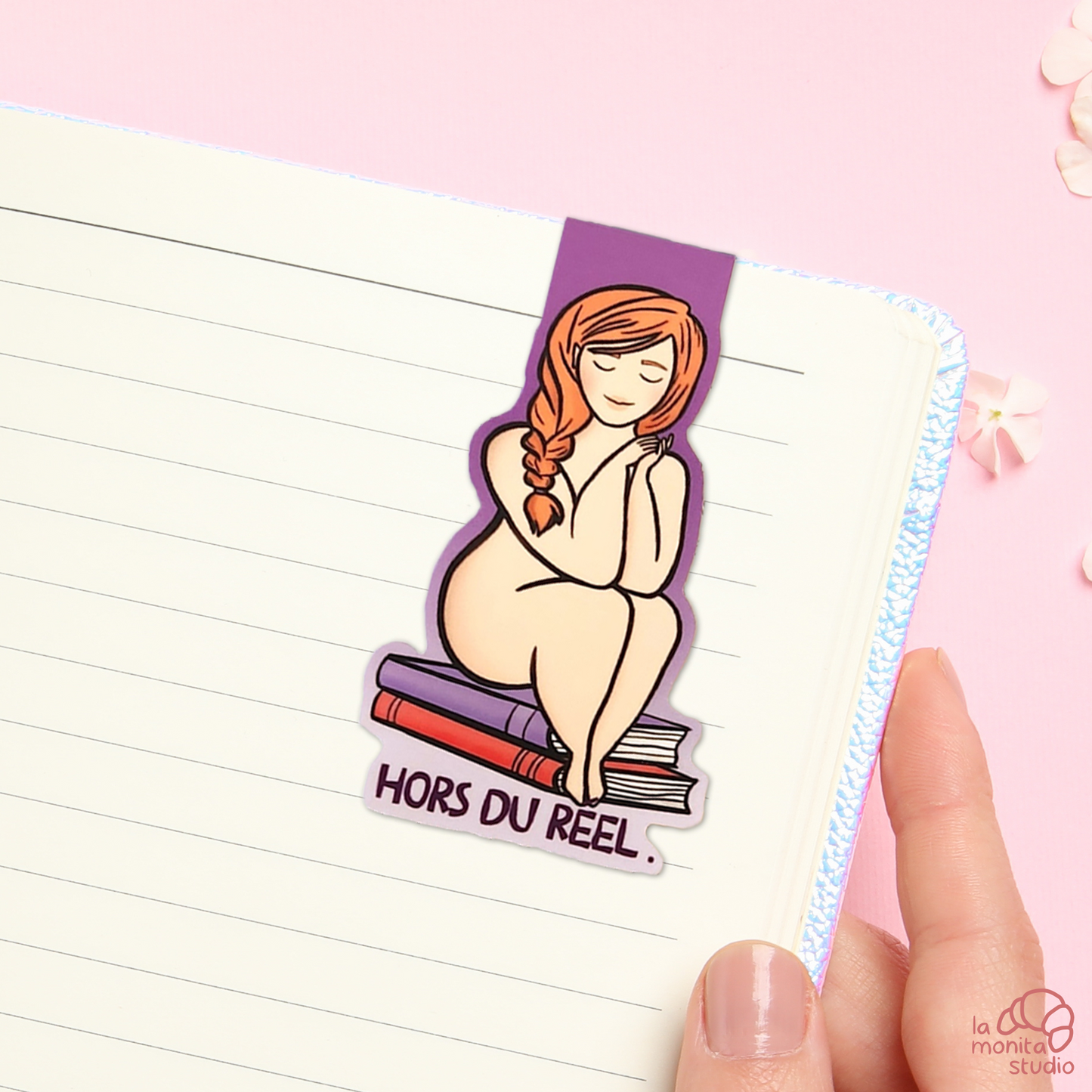 Marque-page magnétique n°2 - Camille "Hors du réel"