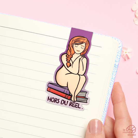 Marque-page magnétique n°2 - Camille "Hors du réel"