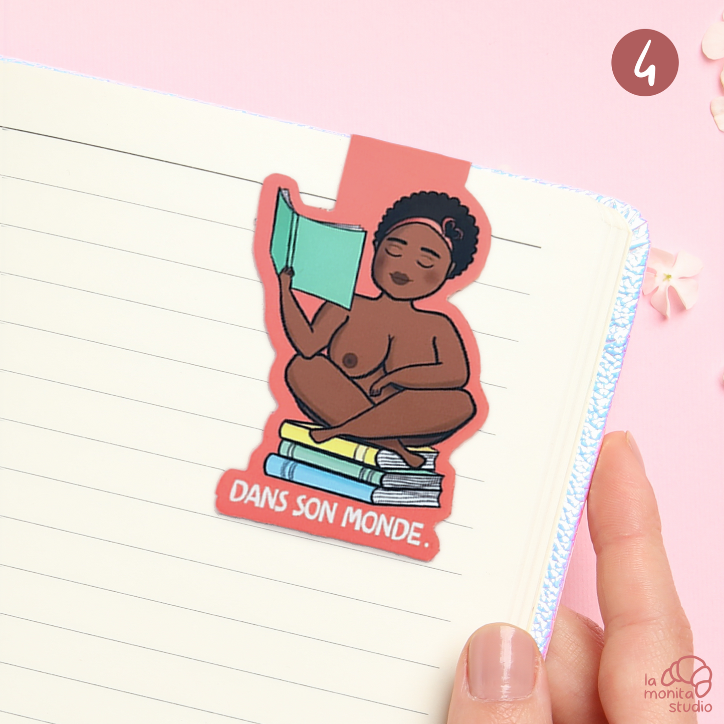 Lot de 3 marque‑pages magnétiques au choix