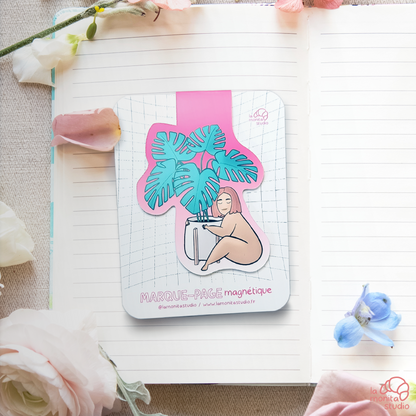 Marque-page magnétique n°7 - Lola "Amour en pot"
