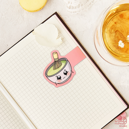 Marque-page magnétique n°1 - Bol de matcha