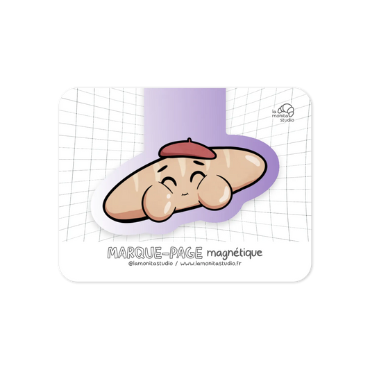 Marque-page magnétique Baguette Béret (n°11)