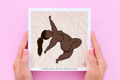 elle se laisse porter par le vent sans poser de questions