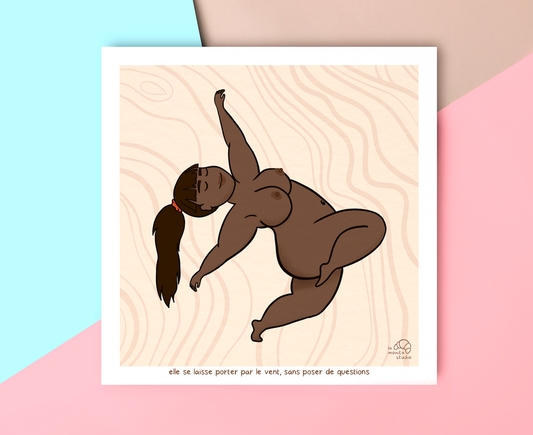 elle se laisse porter par le vent sans poser de questions