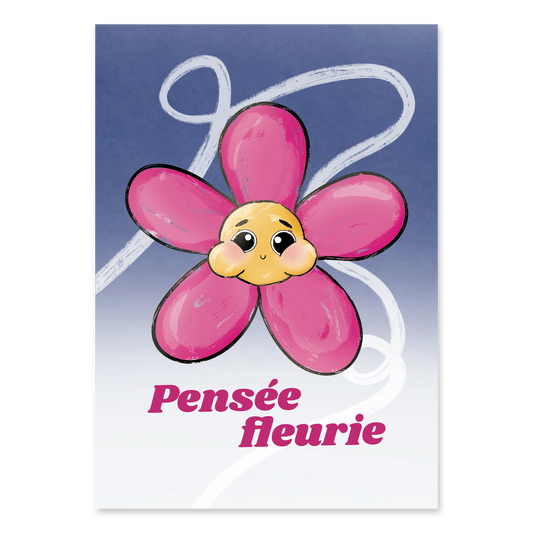 Carte "Pensée fleurie"