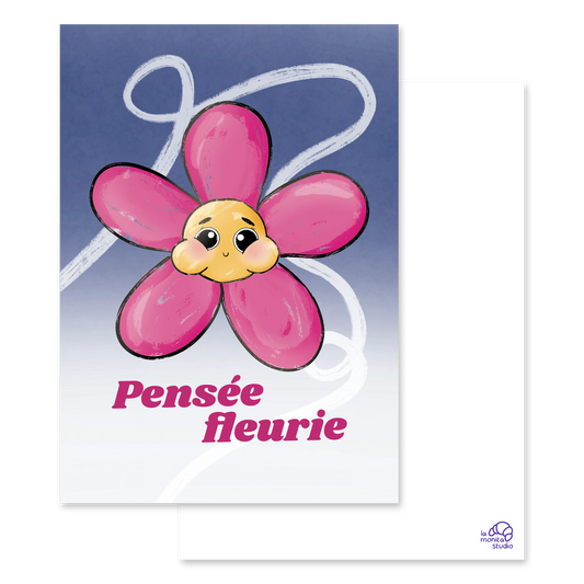 Carte "Pensée fleurie"