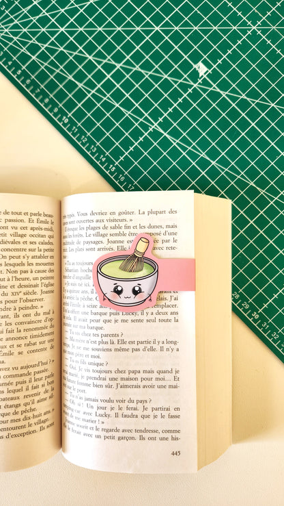 Marque-page magnétique n°1 - Bol de matcha